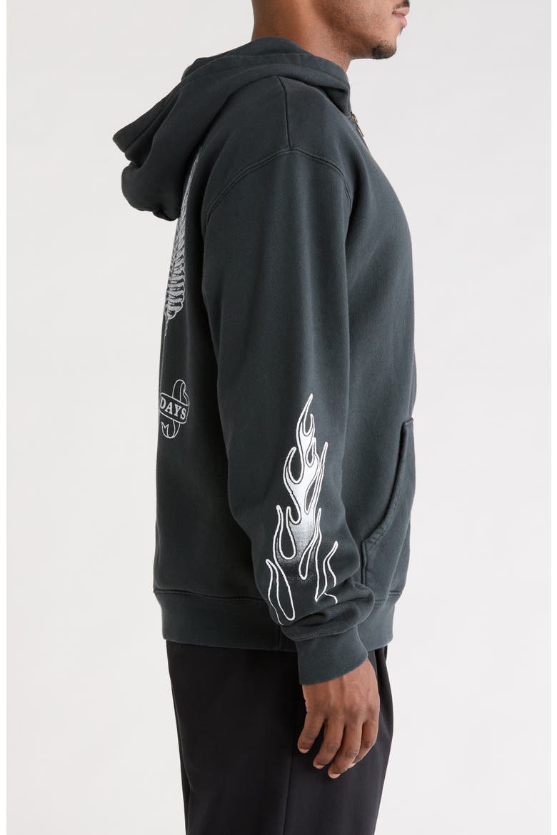 An American Original Cotton Fleece Zip Hoodie, Alternate, color, SUN FADED BLACK