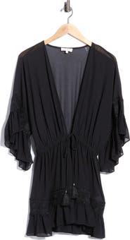 Ramy Brook Amalia Long Sleeve Cover-Up Dress