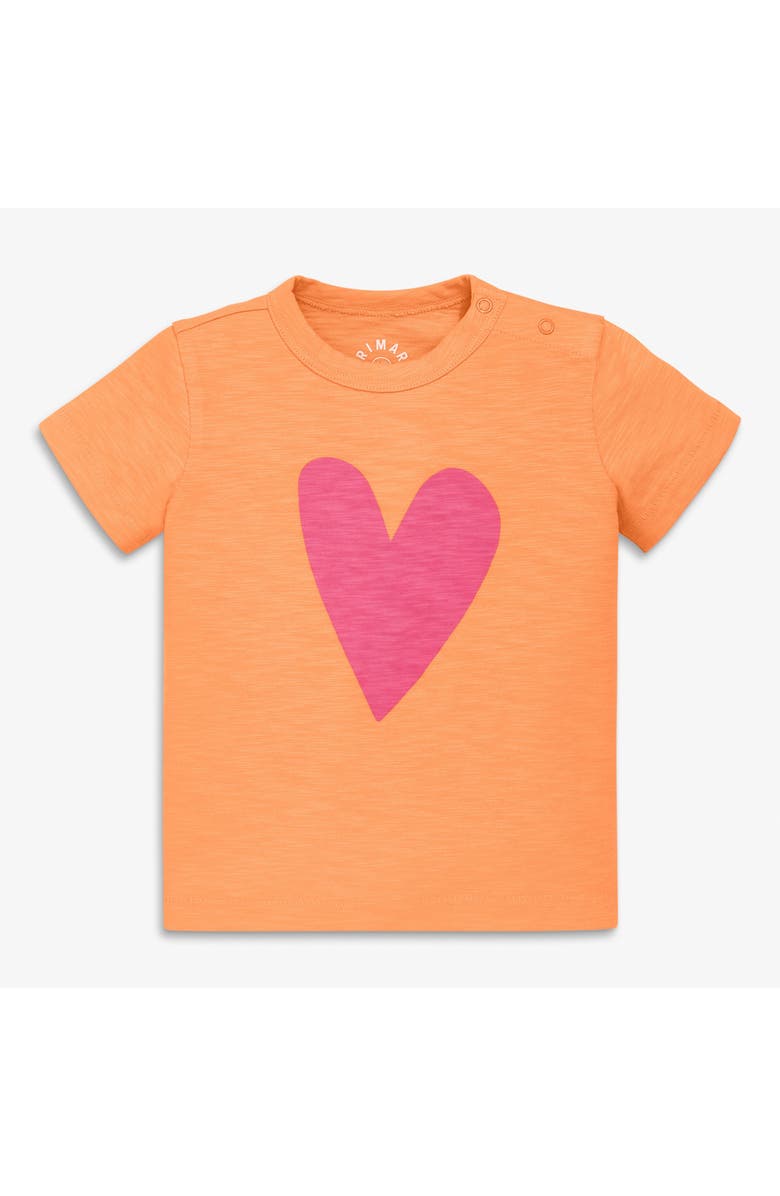Primary Baby Heart Tee, Main, color, Goldfish Heart