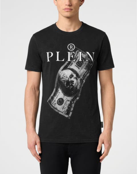 Jersey T-Shirt Skull Strass Men