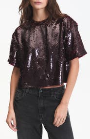DELUC Logan Sequin Top