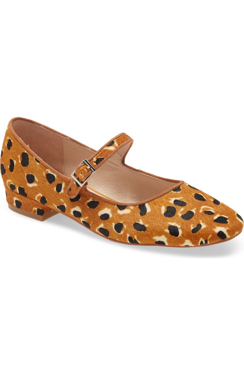 INTENTIONALLY BLANK Kemp Genuine Calf Hair Mary Jane Flat, Main, color,