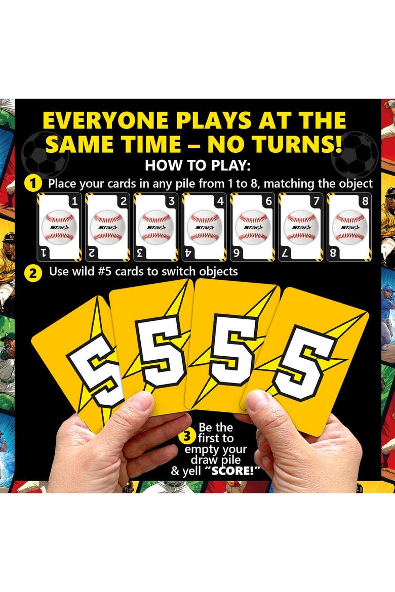 Kids and Adults Fast Paced Sports Card game, Alternate, color, Baseball