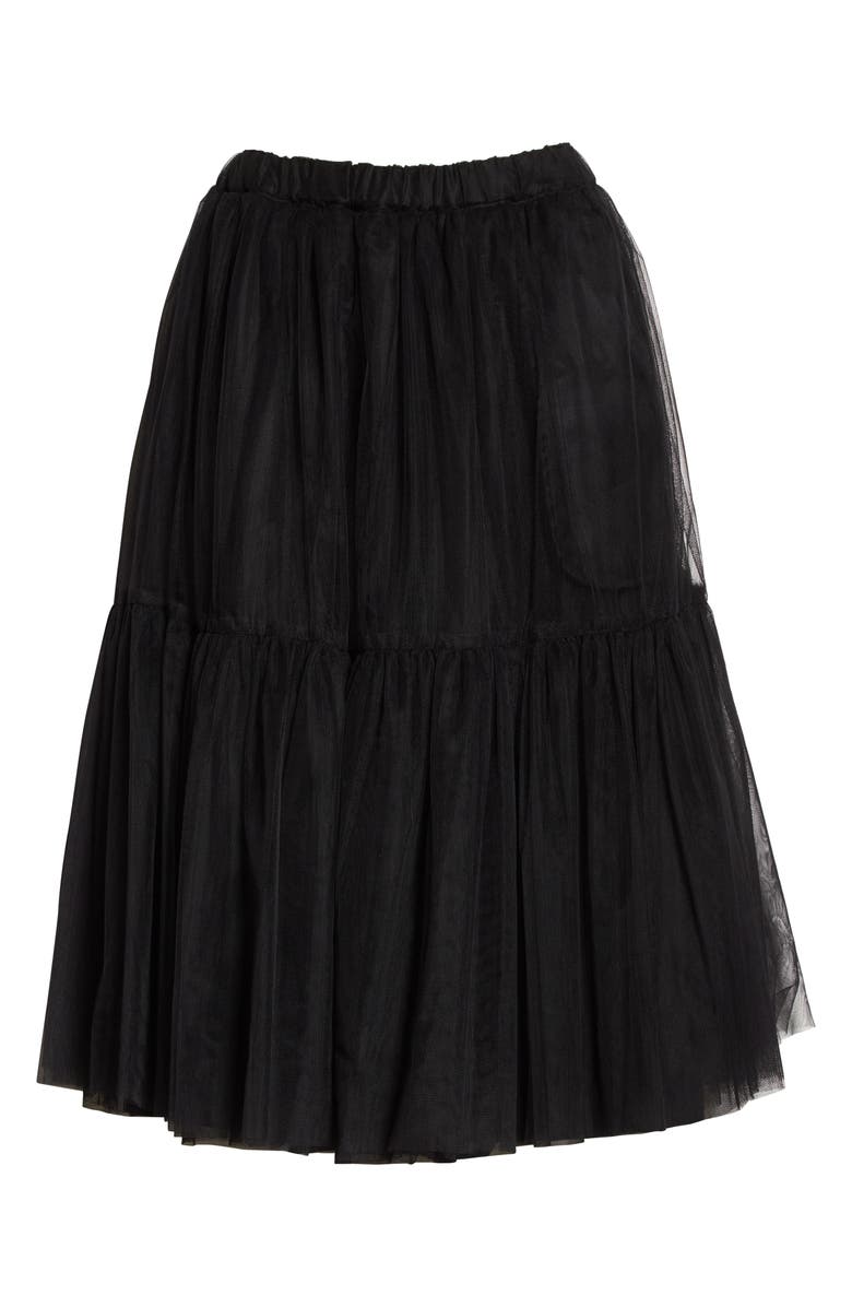 Comme des Garçons Commes des Garçons Tiered Tulle Skirt, Alternate, color, 