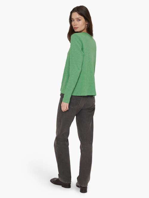 Wilt Clothing Contrast Panel Long Sleeve Tee In Green