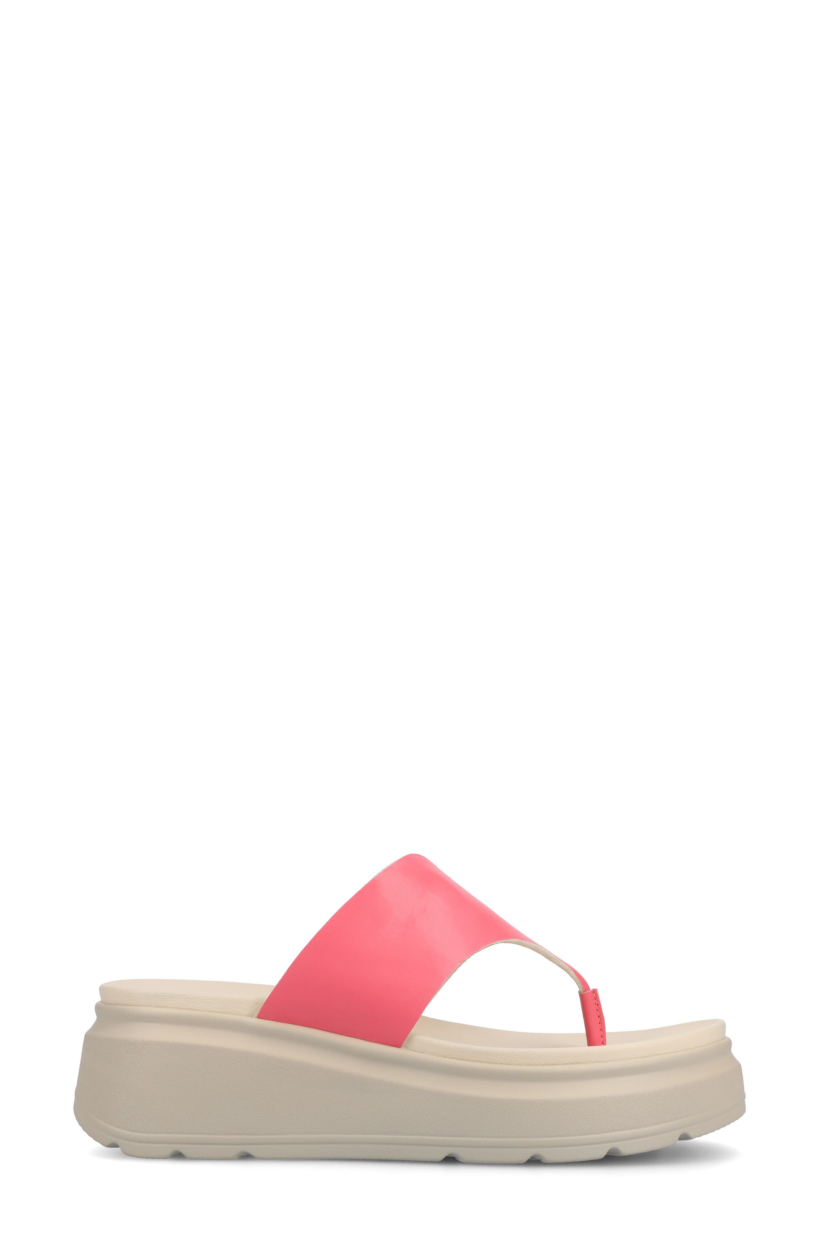 Carah Platform Wedge Sandal, Alternate, color, CORAL
