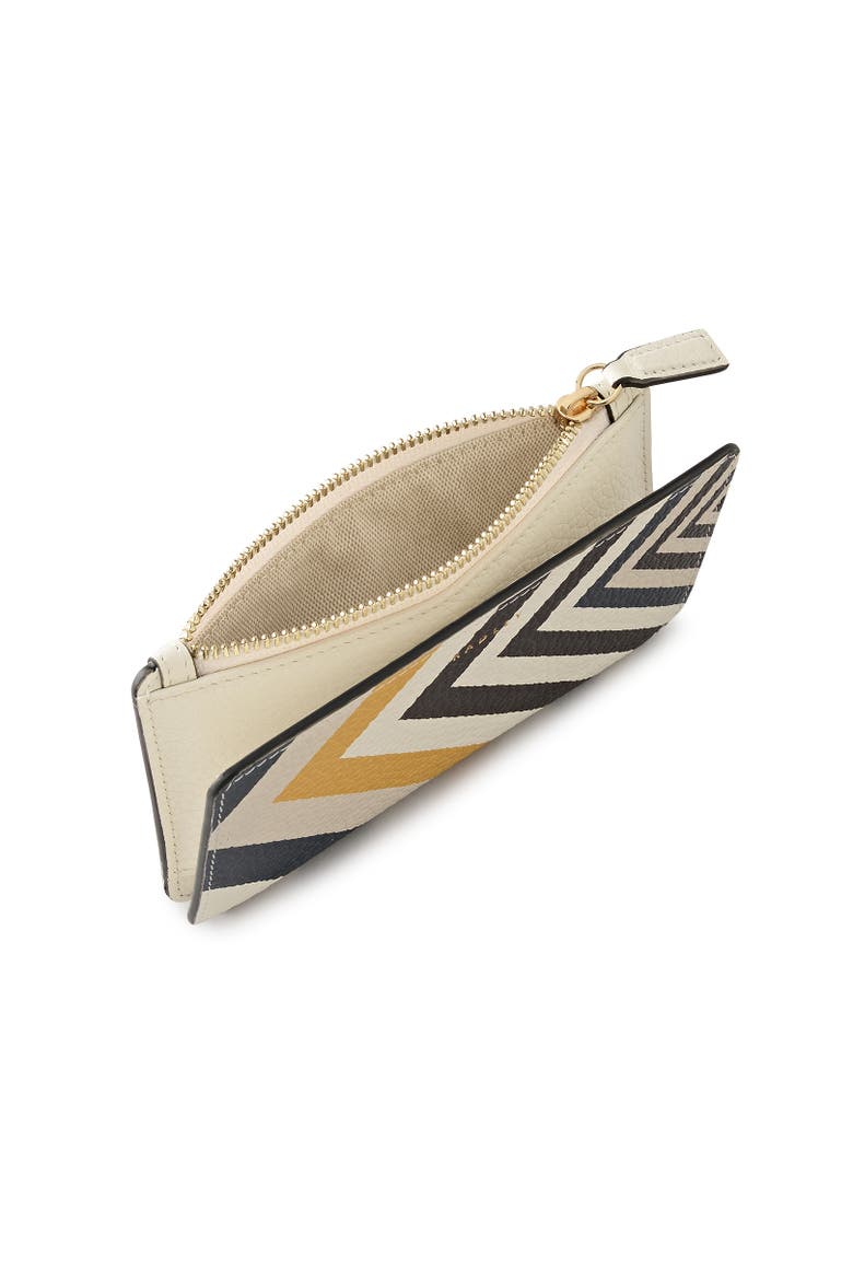 Coin Street - Print Medium Ziptop Wallet, Alternate, color, Chalk