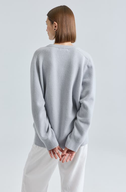 Almina Concept Wool V Neck Sweater In Blue