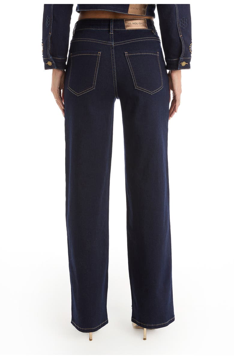 The Noli Shop Kaia Studded High Rise Jean Petite, Alternate, color, Indigo
