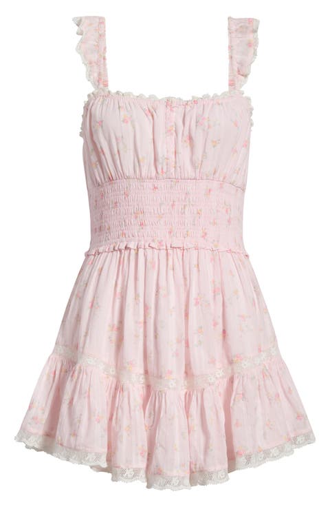Maralina Print Ruffle Minidress