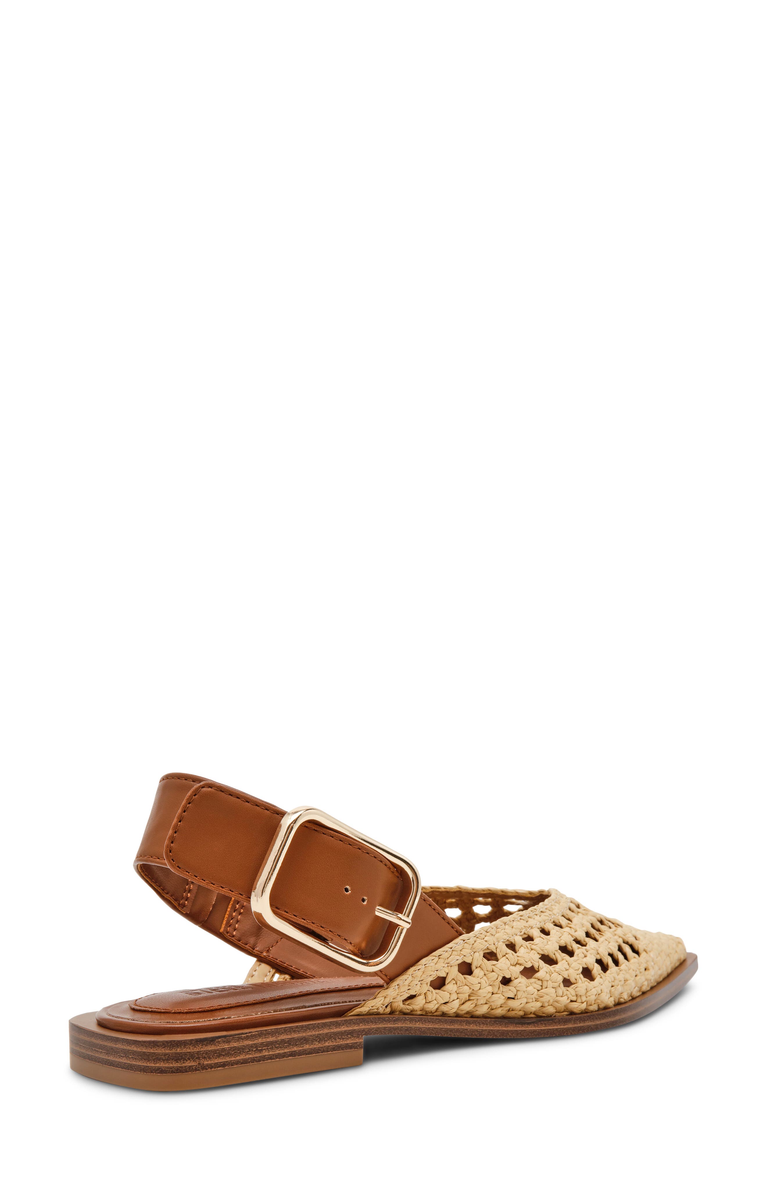 Shay Pointed Toe Slingback Flat, Alternate, color, NATURAL RAFFIA
