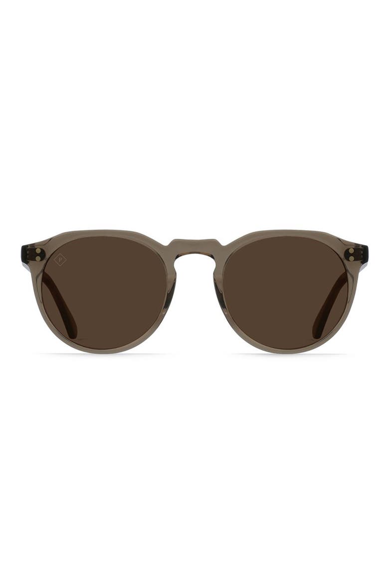 Remmy 52mm Round Sunglasses, Main, color, GHOST/ VIBRANT BROWN POLAR