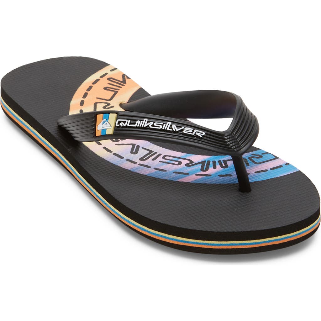 Quiksilver Molokai Art Ii Flip Flop In Black