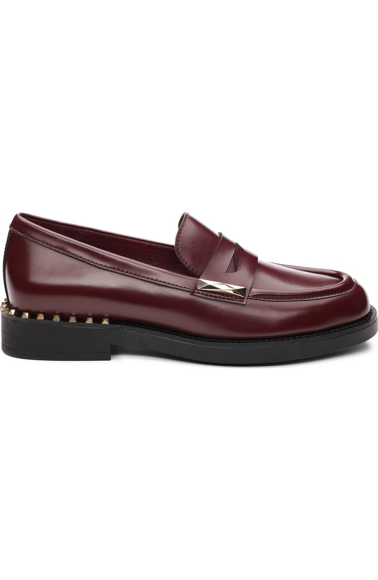 Ash Whisper Stud Penny Loafer, Alternate, color, Syrah