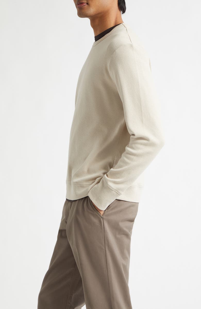 Sunspel Cellulock Supima<sup>®</sup> Cotton Cellulock Crewneck Sweatshirt, Alternate, color, Hazelwood