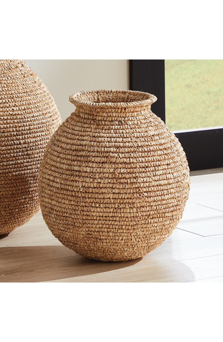 Napa Home & Garden Remi Woven Vase, Alternate, color, Beige