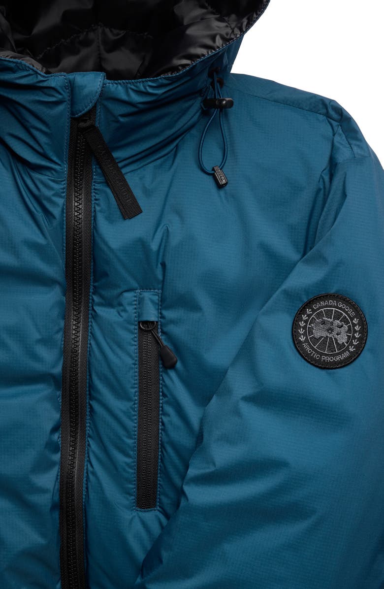 Canada Goose Lodge Packable Down Hooded Jacket, Alternate, color, Guard Blue - Bleu Garde
