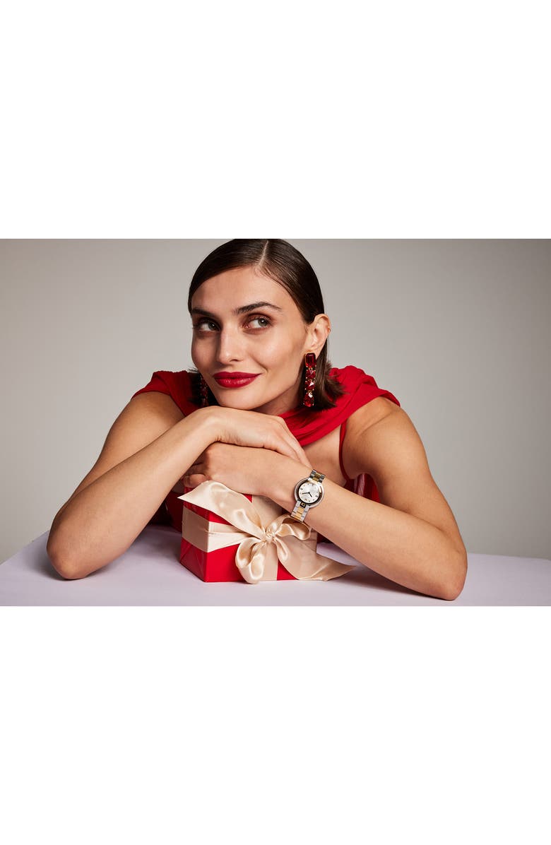 BULOVA Classic Rubaiyat Diamond Bracelet Watch, 35mm, Alternate, color, Two-Tone