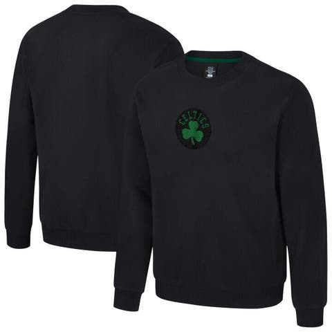 Unisex Stadium Essentials Black Boston Celtics Club Level Chenille Sweatshirt
