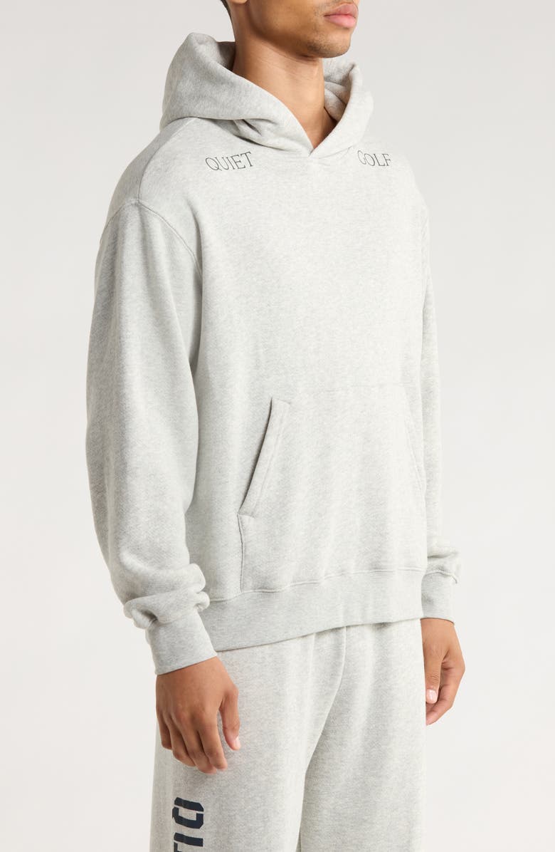 Quiet Golf Logo Hoodie, Alternate, color, Ash
