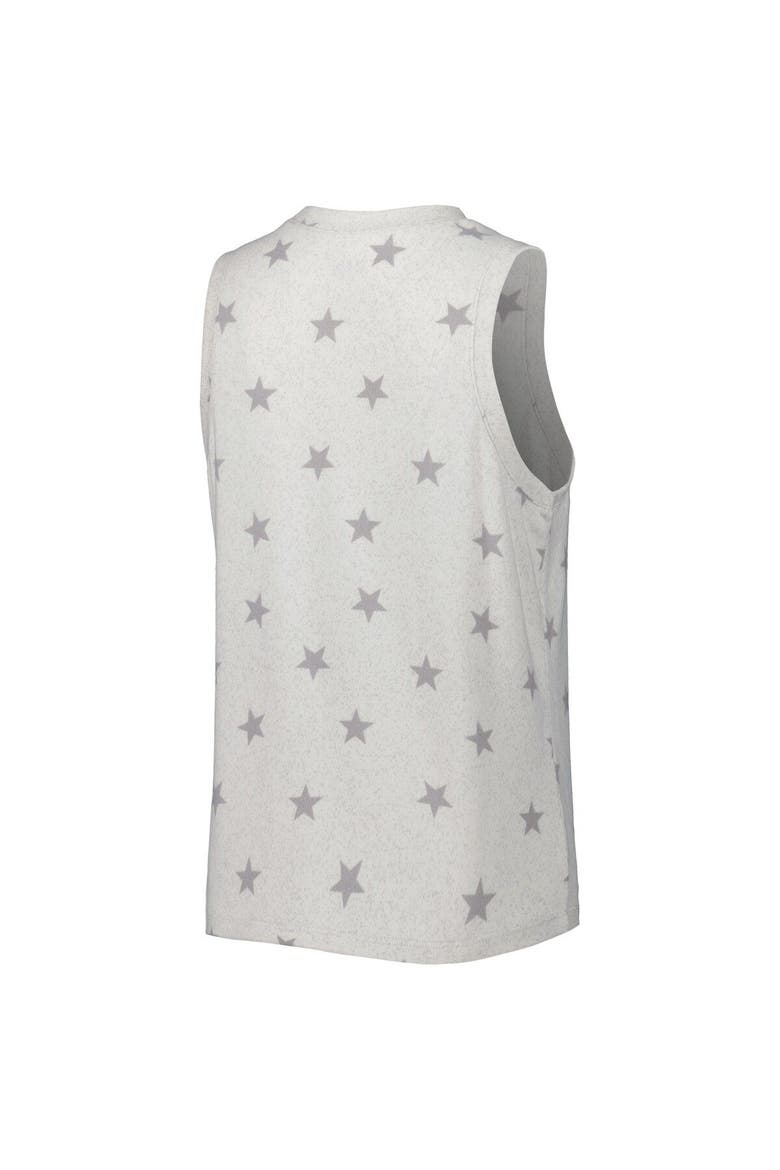 Women's Concepts Sport Cream Miami Hurricanes Agenda Stars Tank Top and Shorts Sleep Set, Alternate, color, Cream