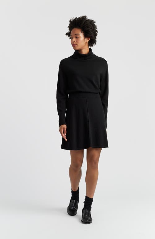 Chinti & Parker Wool-cashmere Mini Skirt In Black