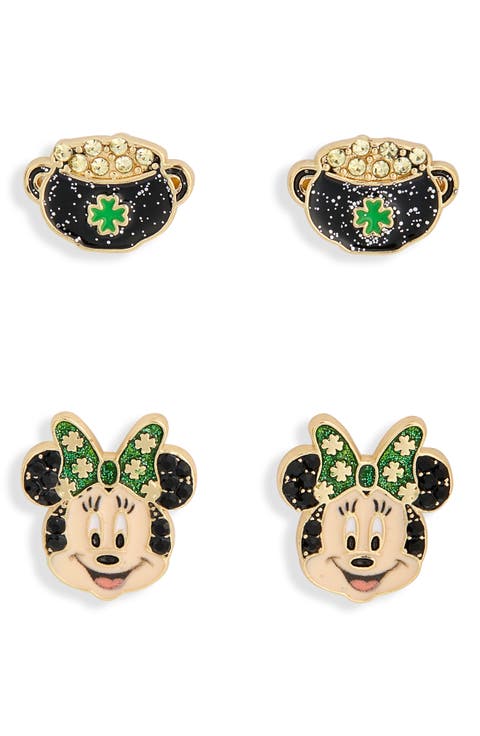 x Disney® Saint Patrick's Day Set of 2 Minnie Mouse Stud Earrings