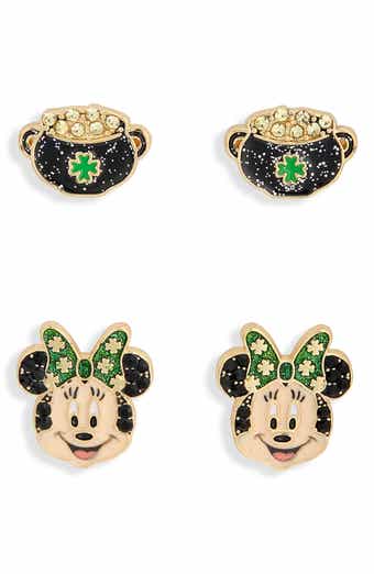 BaubleBar x Disney® Saint Patrick's Day Set of 2 Minnie Mouse Stud Earrings