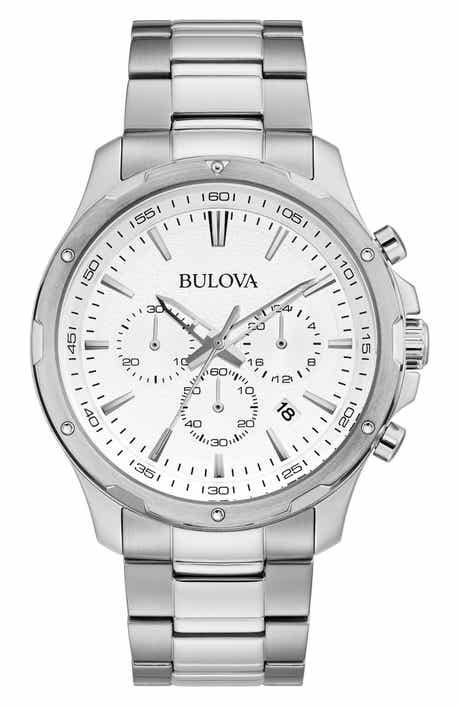 BULOVA Bracelet Strap Chronograph Watch, 43mm