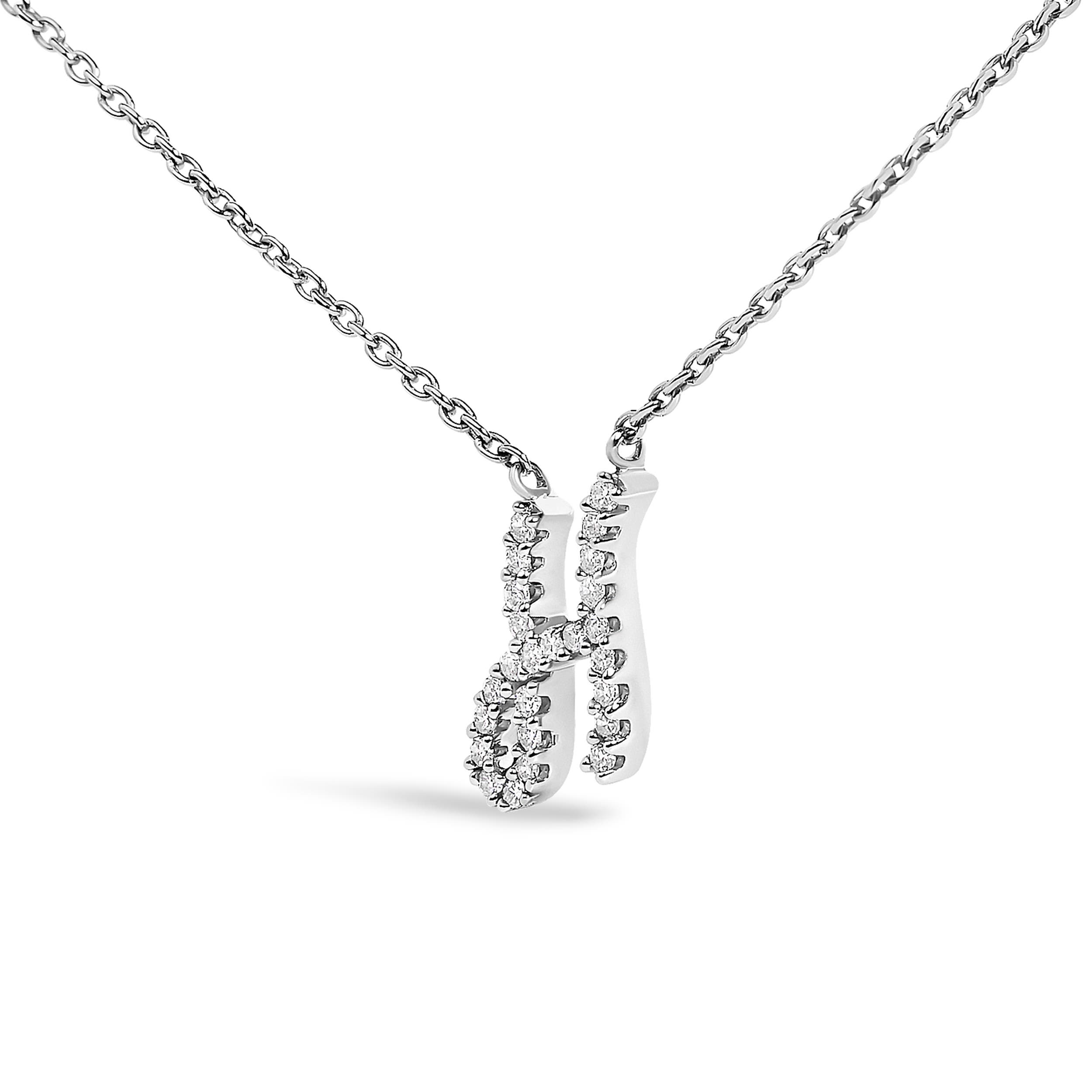 Haus of Brilliance 10K Gold Diamond Accent A-Z Initial Script Style ...