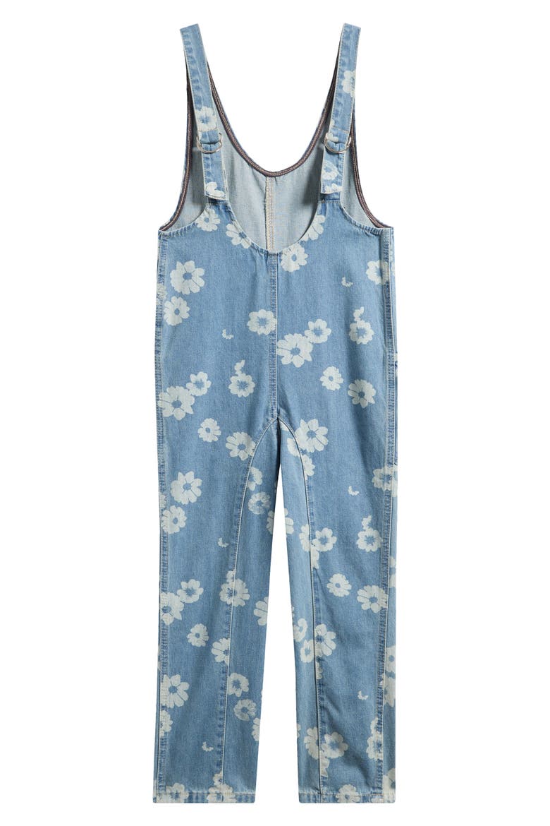 Kids' Flower Jumpsuit, Alternate, color, BLUE