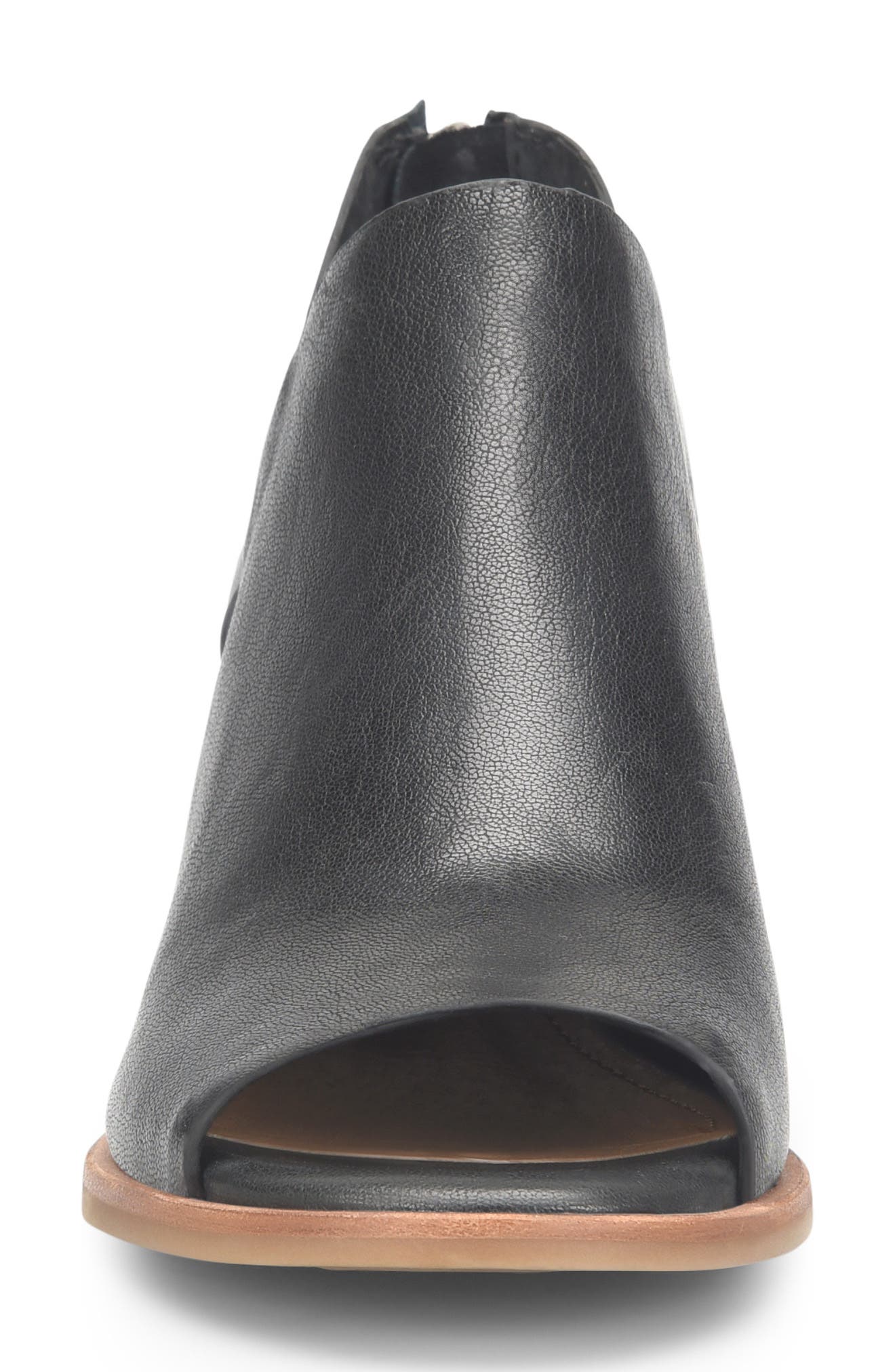 Söfft Carleigh Peep Toe Bootie, Alternate, color, Black