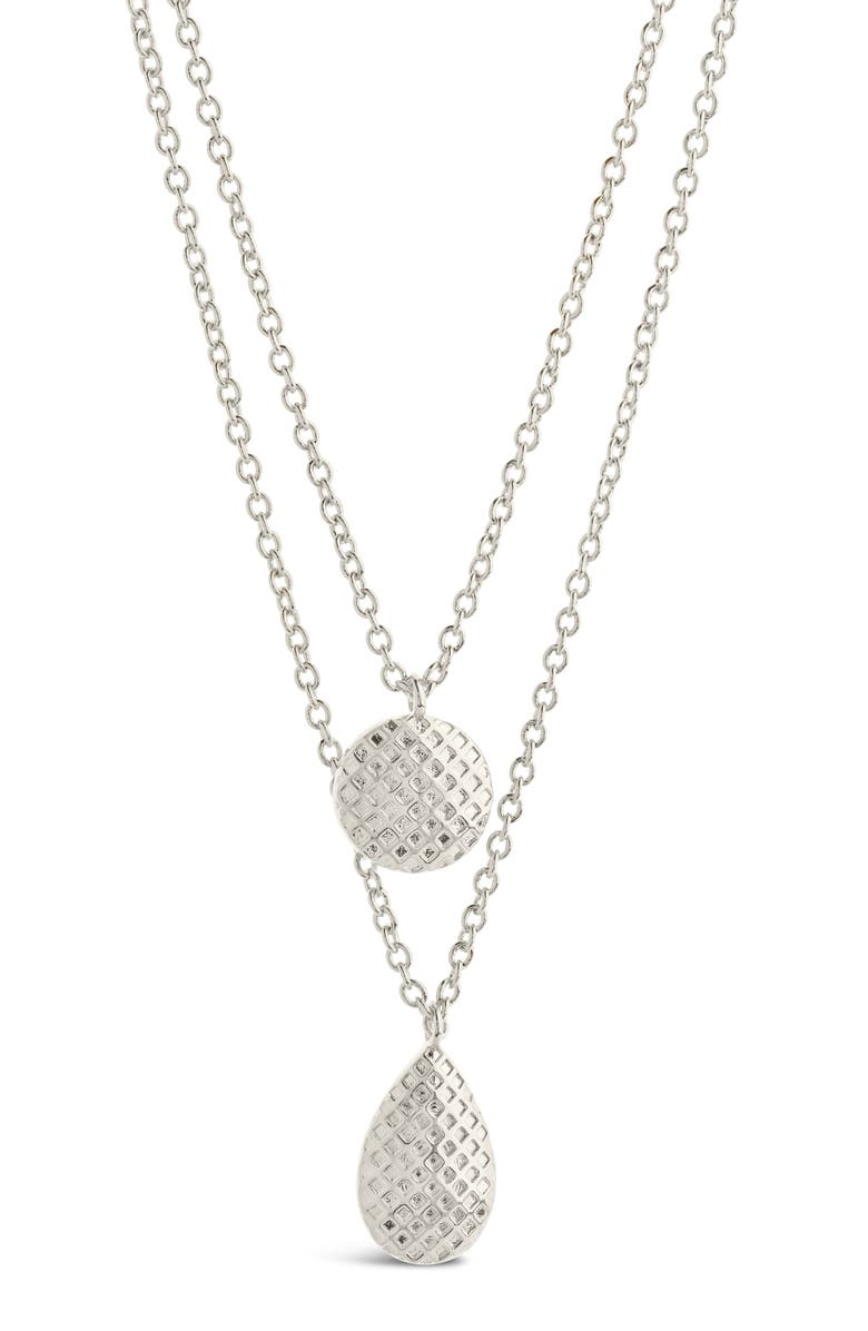 Sterling Forever Aldari Layered Necklace, Alternate, color, 