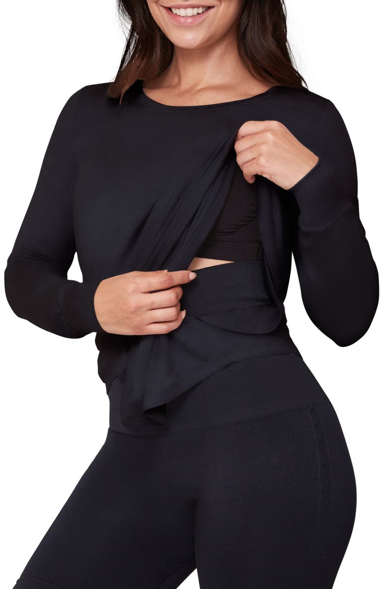 Belly Bandit<sup>®</sup> Perfect Long Sleeve Maternity/Nursing T-Shirt, Alternate, color, 