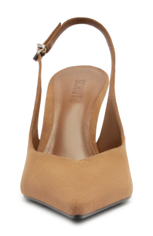 Schutz Siena Slingback Wedge Pump In Brown