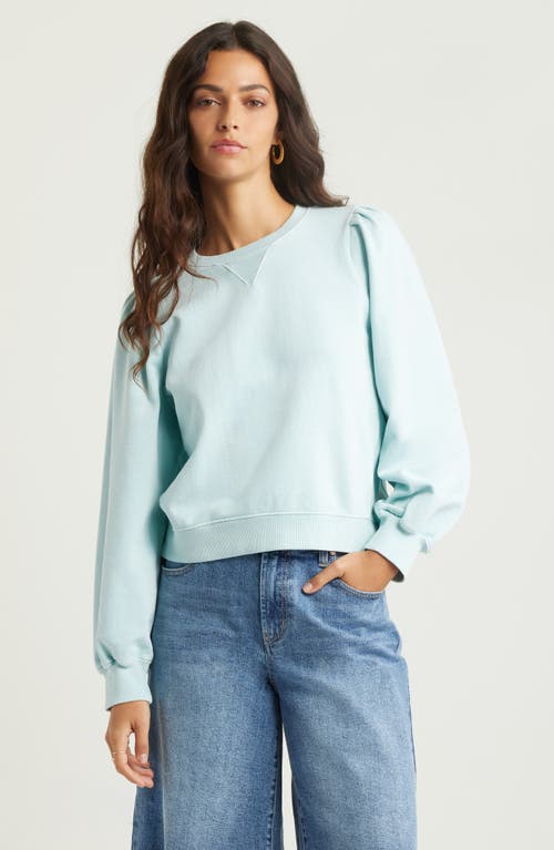 Shop Treasure & Bond French Terry Sweatshirt In Teal Tide