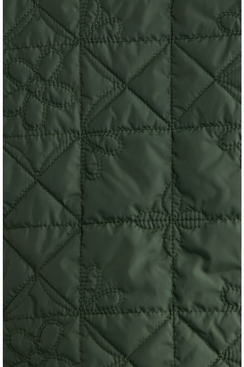 The Reversible Logger Puffer with Faux Fur Collar, Alternate, color, PINE AND AMBER