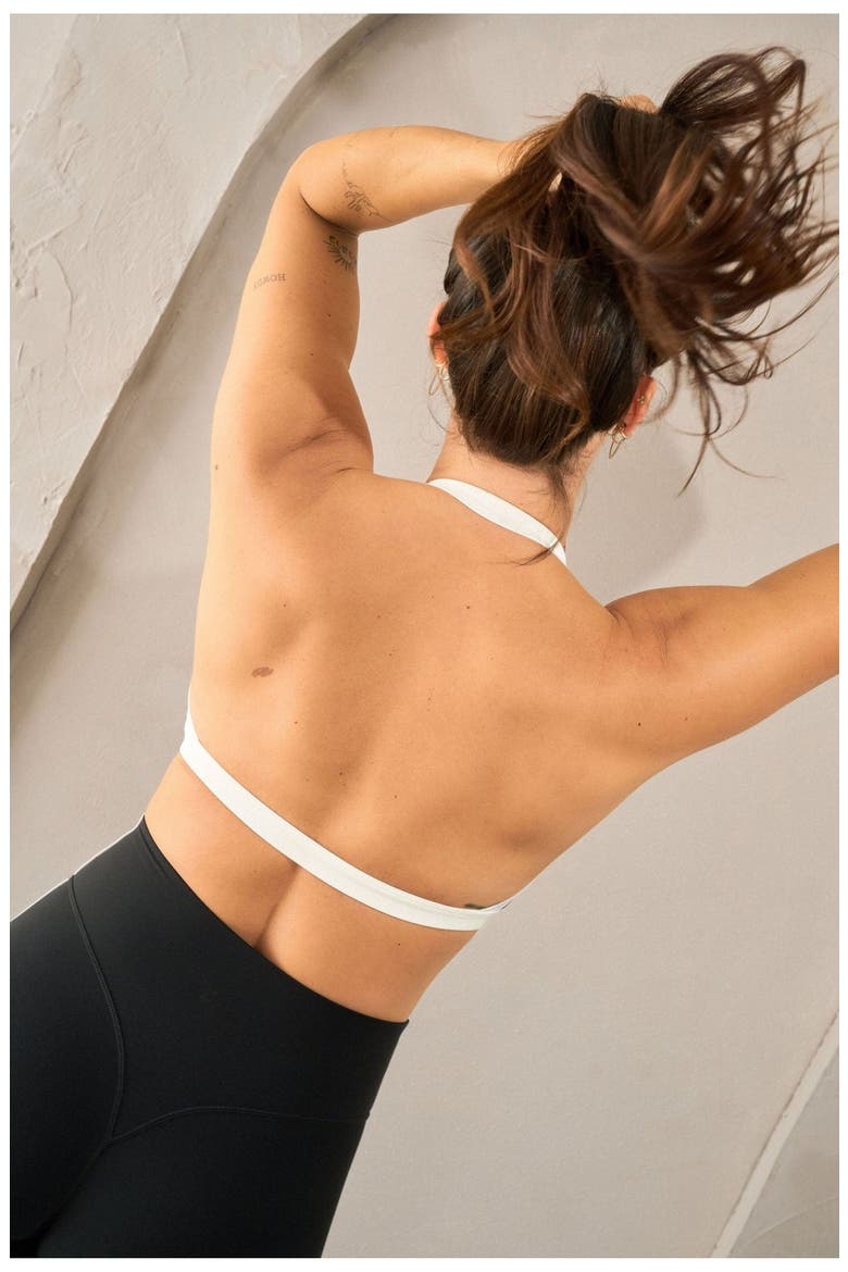 Cloud II Mini Halter Bra, Alternate, color, Midnight Contrast