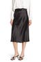 Solid Satin Midi Skirt