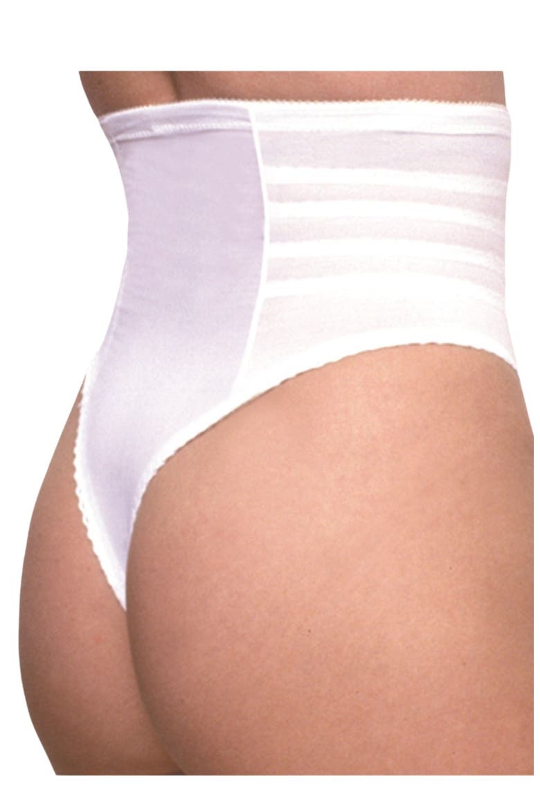 Firm Shaping High Waist Thong, Alternate, color, White