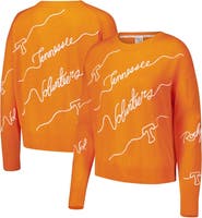KADYLUXE Women's Tennessee Orange Tennessee Volunteers Love Note Embroidered Sweater