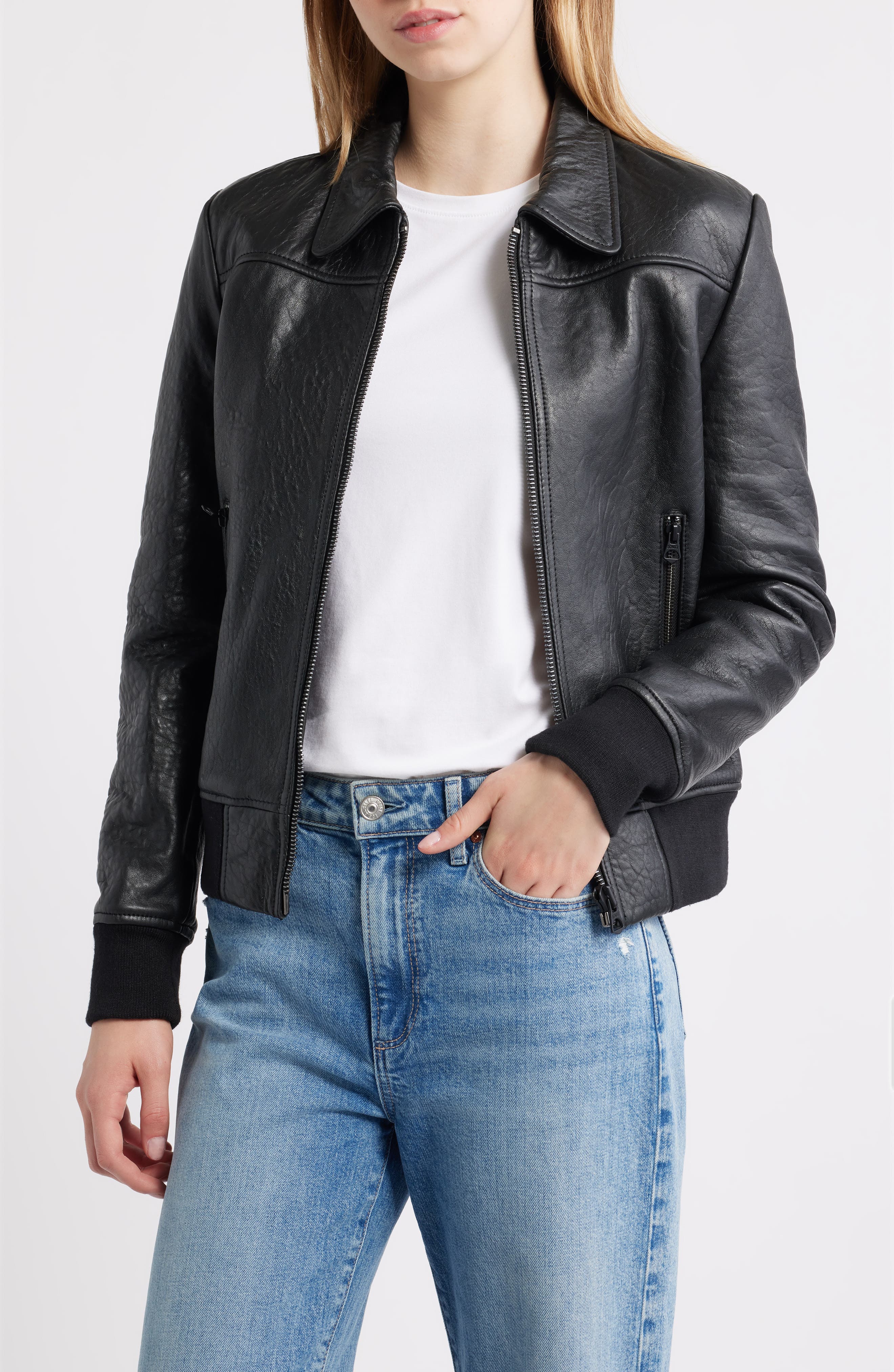 Leather Flight Jacket