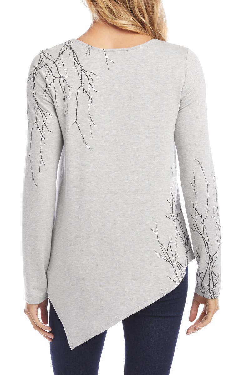 Karen Kane Branch Asymmetrical Hem Top, Alternate, color,