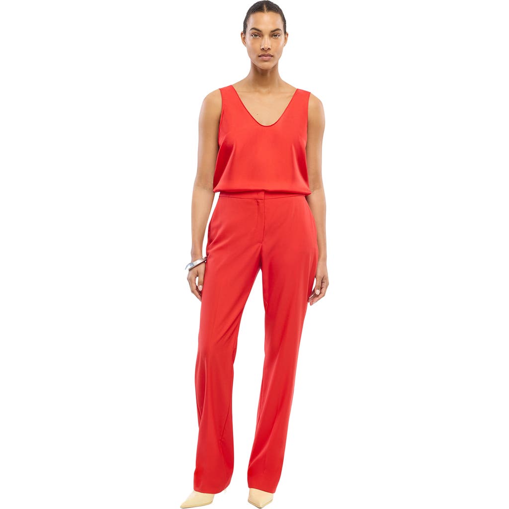 Another Tomorrow Classic Trouser in Red  product