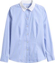 Foxcroft Dianna Stripe Non-Iron Cotton Shirt