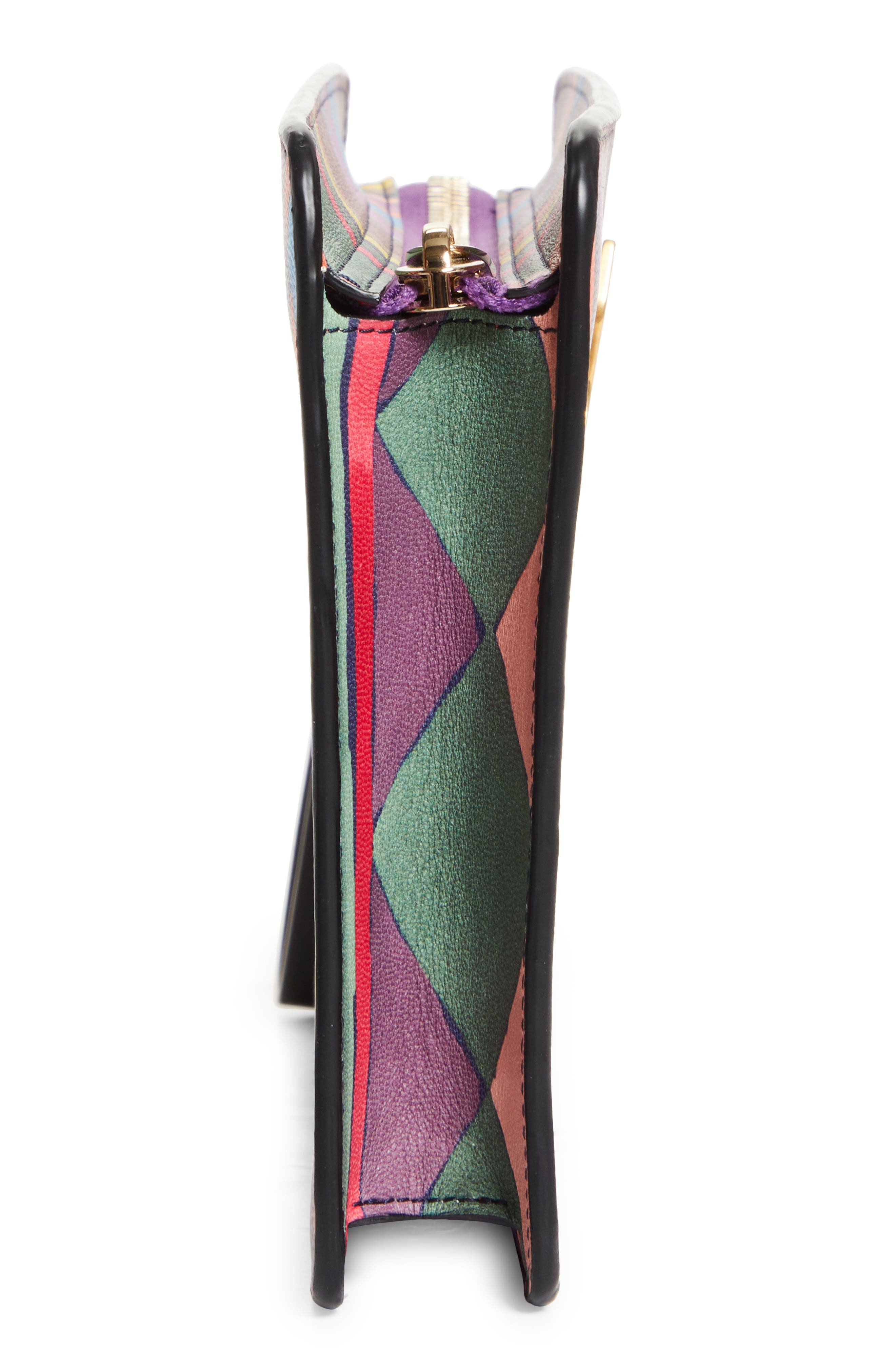 Christian Louboutin Small Bettina Leather Wristlet, Alternate, color, Multi/ Gold