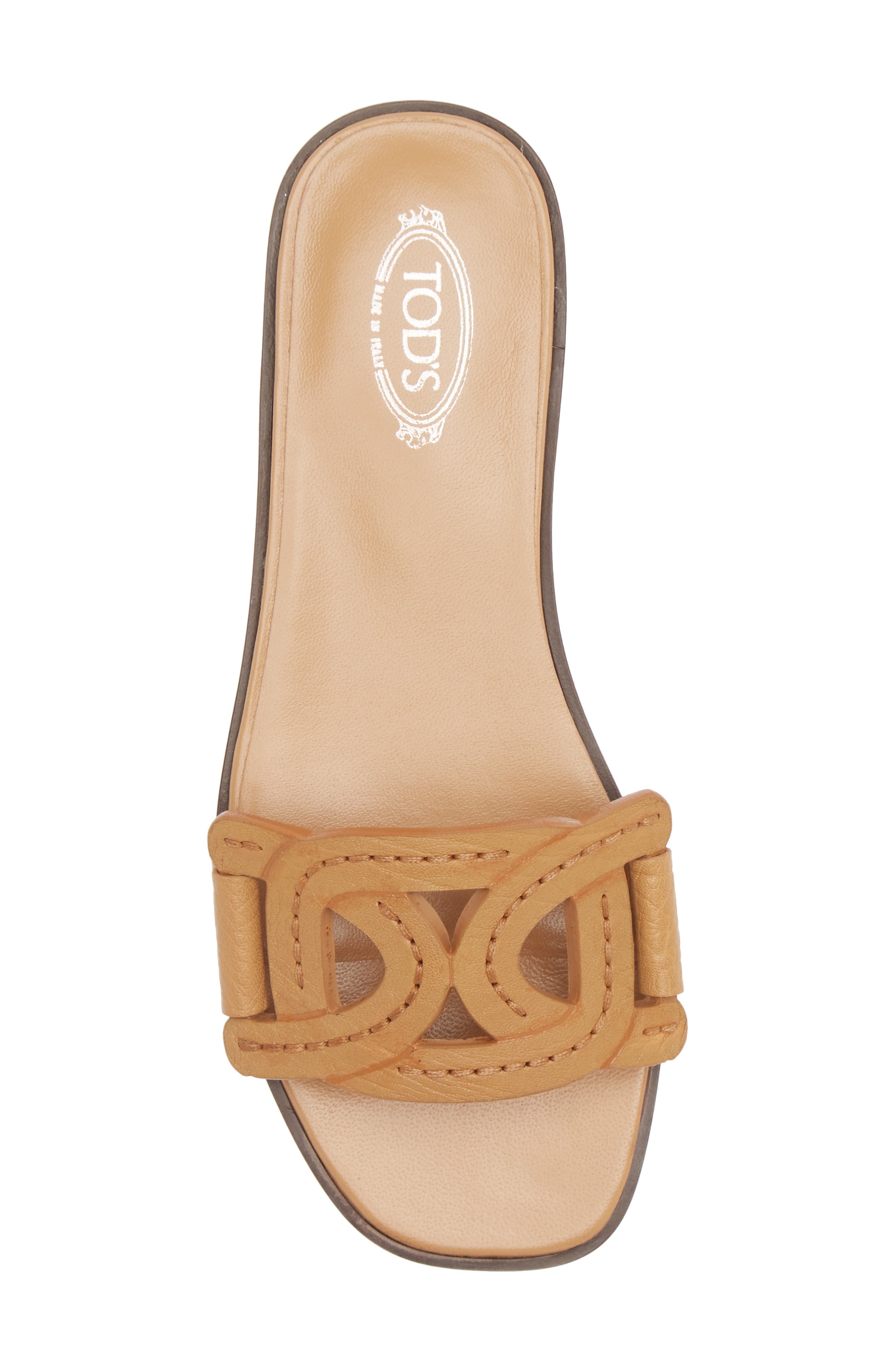 Tod's Kate Chain Detail Slide Sandal, Alternate, color, 