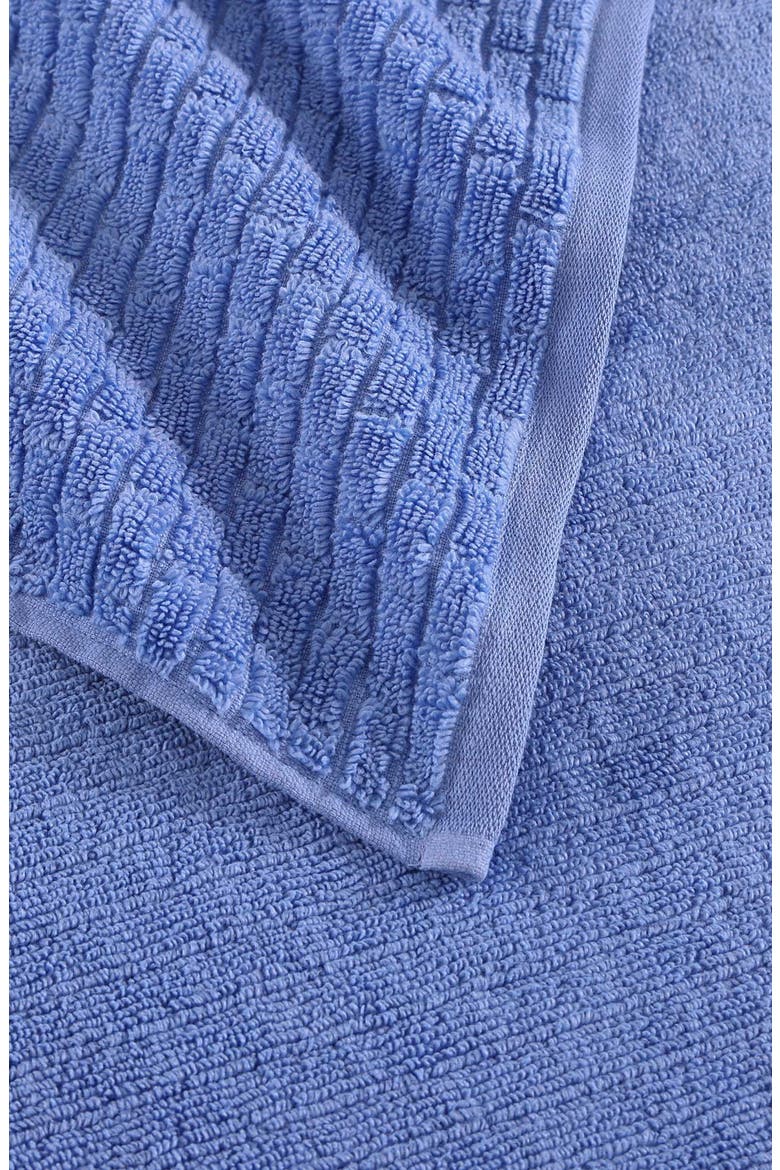 Brick Texture Terry 6-Piece Towel Set, Alternate, color, BRIGHT BLUE