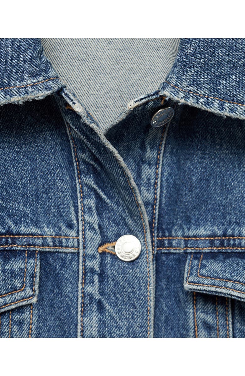 MANGO Star Denim Jacket, Alternate, color,