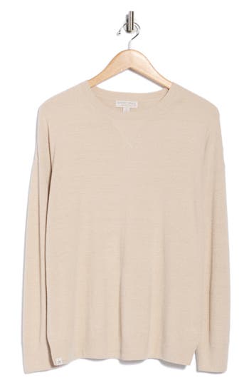 Barefoot Dreams ® Cozychic Ultra Lite® Drop Shoulder Lounge Sweater In Neutral